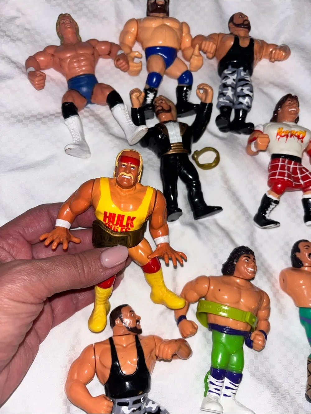 WWF Galoob Wrestling Action Figures Set of 9 Hulk Hogan Ric Flair